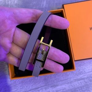 SOLD Hermes hapi 3 leather bracelet